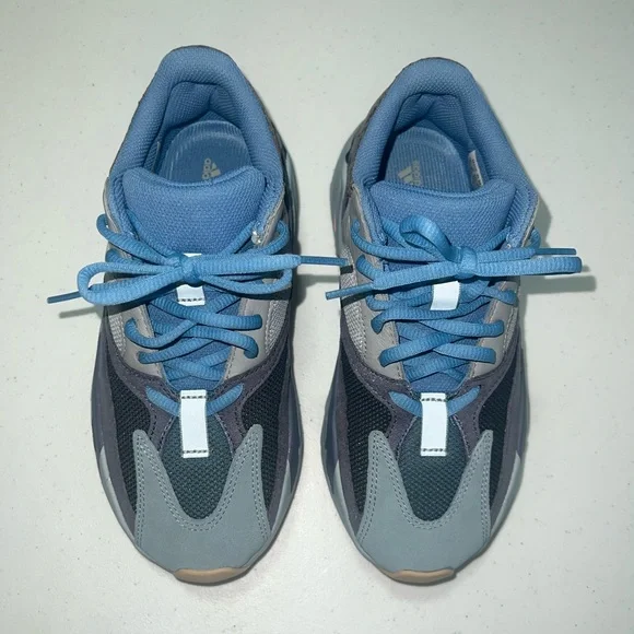 Yeezy Blue and Gray Sneakers